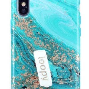 Loopy iPhone X/XS case / Jasper Blue and Gold